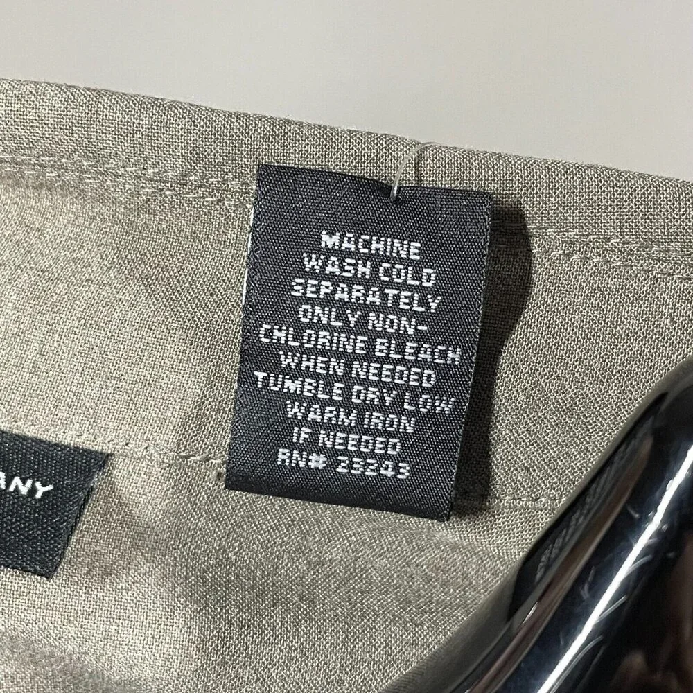 NEW New York & Company Dress Womens 6 brown shirt straight sheath classic - Picture 6 of 9